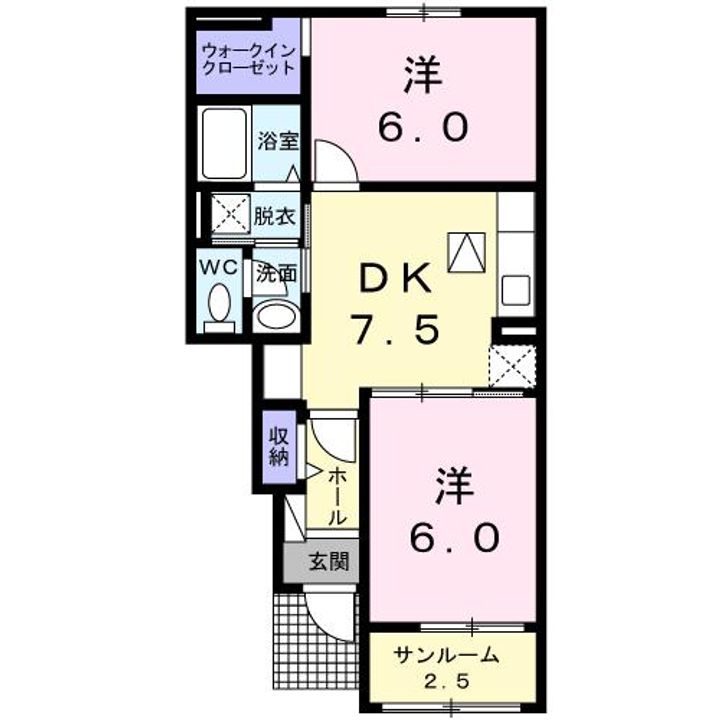 サンビレッジ 和の間取り