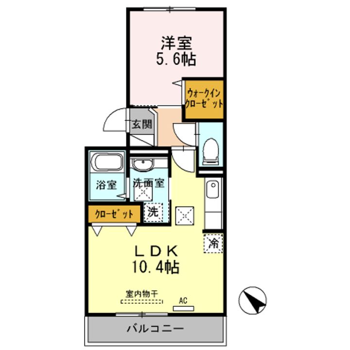 アプリコットハウス A棟の間取り