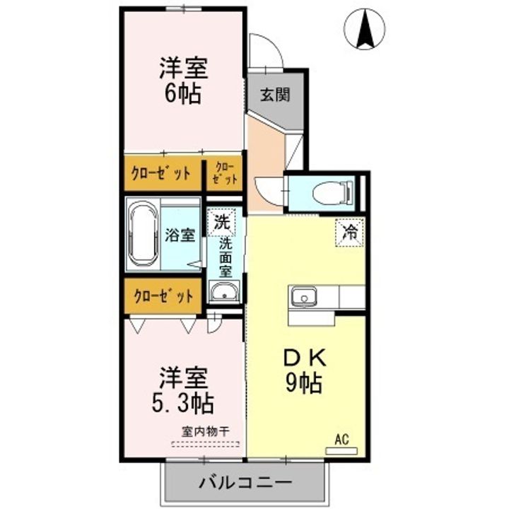 クレール泉の間取り