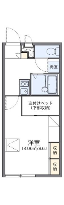 レオパレスコンフォートテカポAの間取り