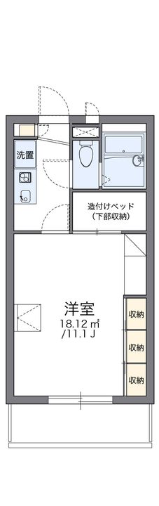 レオパレスSS203の間取り