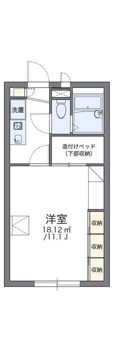 レオパレスSS102の間取り