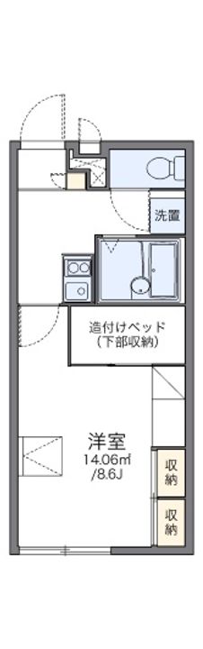 レオパレス御堀の間取り