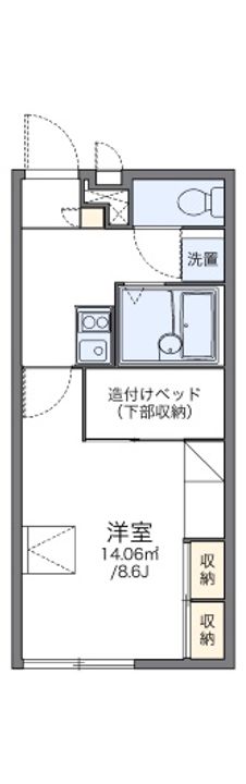 レオパレス御堀の間取り