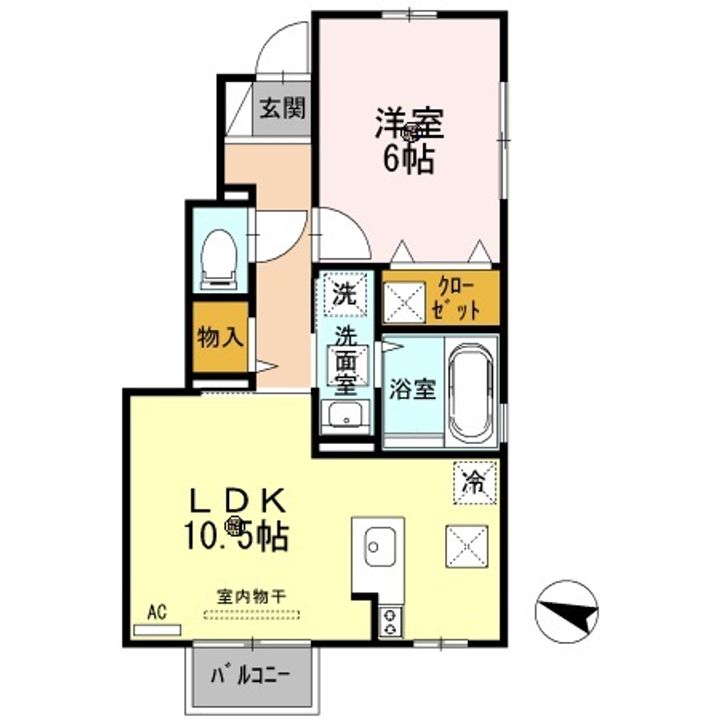 ゴールドクエストB棟の間取り