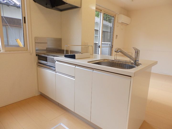 ゴールドクエストB棟のキッチン