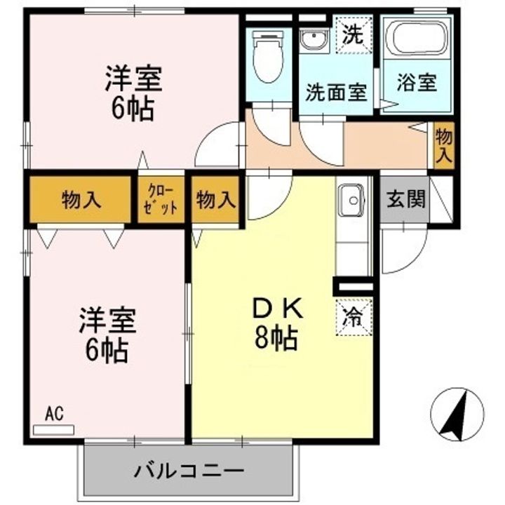 エトワール A棟の間取り