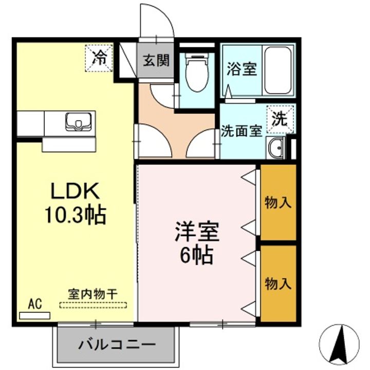 エクセレント・シュガー B棟の間取り