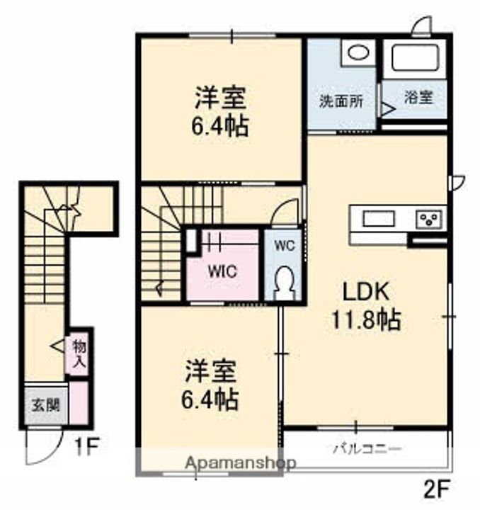 ツインテラス B棟の間取り