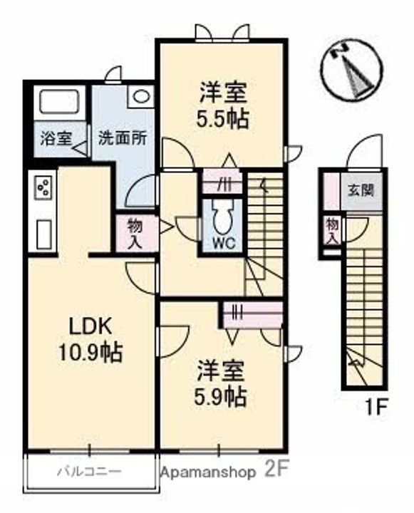 シャルマンラフォーレC棟の間取り