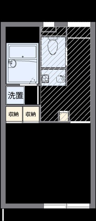 レオパレスMILE 桑南103の間取り