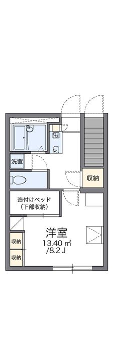 レオパレスソレイユ101の間取り