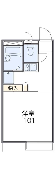 レオパレスTAKAKURA109の間取り