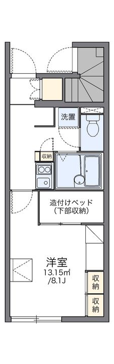 レオパレスあかつき109の間取り