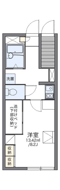 レオパレス西浦106の間取り