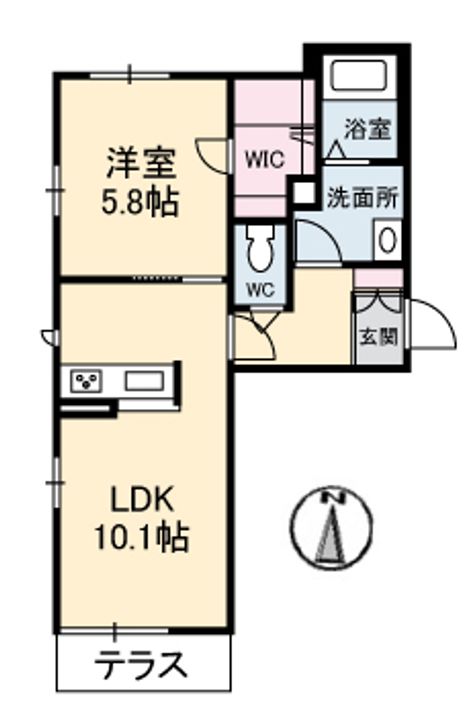 グランフラーヴ天神の間取り