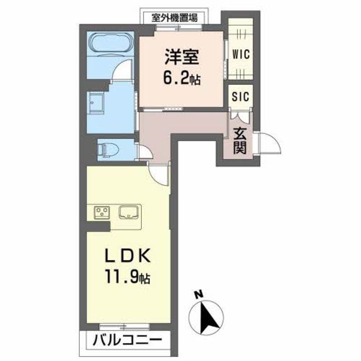 シャーメゾンDAIの間取り