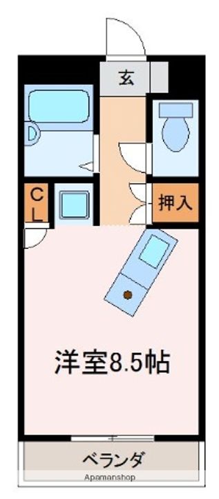 アルフィーネ宇部206の間取り