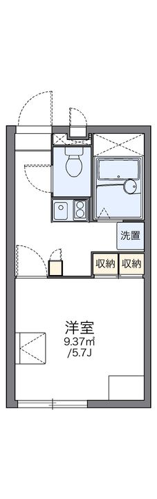 レオパレススワンレイクみのり102の間取り