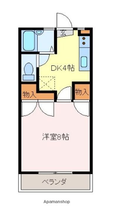 フラワーハイツ102の間取り