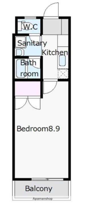 ハイツふろーら305の間取り