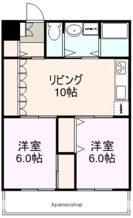 レジデンス東本町302の間取り