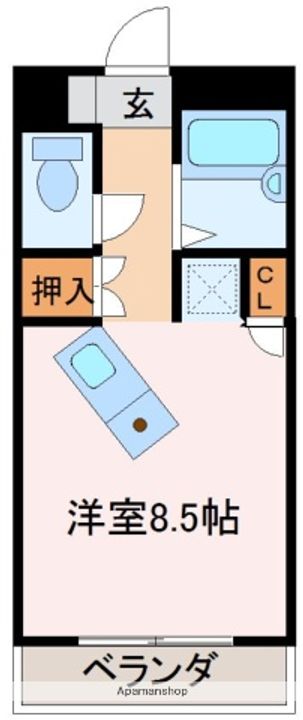 アルフィーネ宇部405の間取り