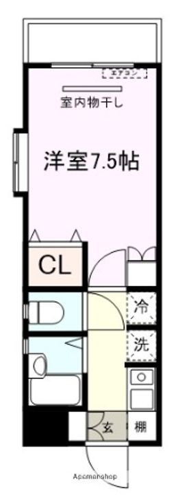 山口県宇部市西小串1丁目の賃貸マンション906の間取り