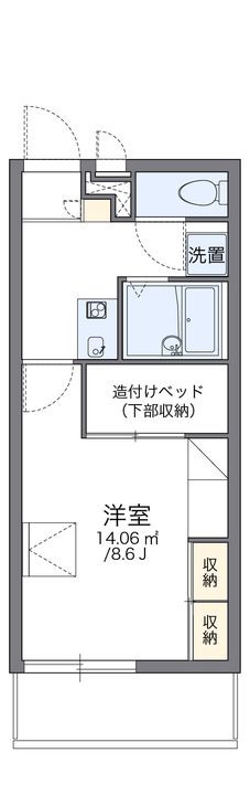 レオパレスオアシス205の間取り