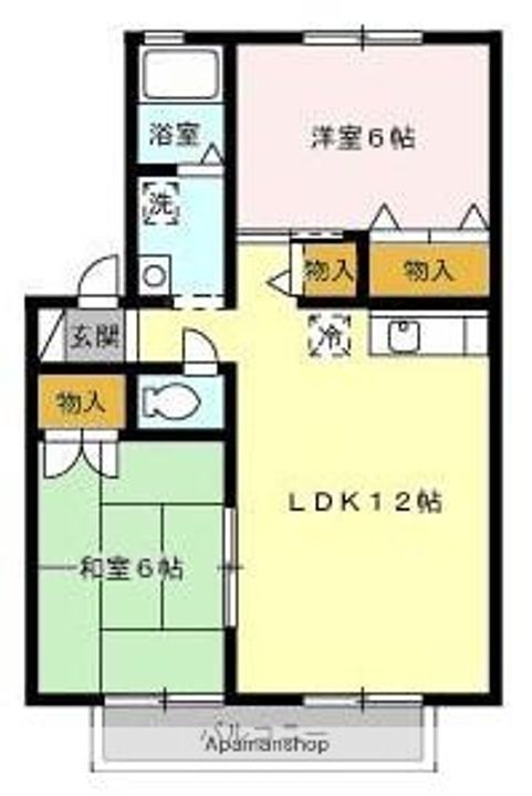 カムールドルフ202の間取り