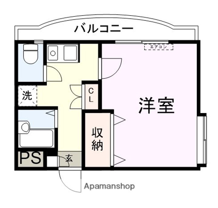 キャッスル小串201の間取り