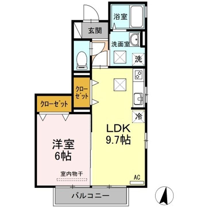 エミネンス上野中.の間取り