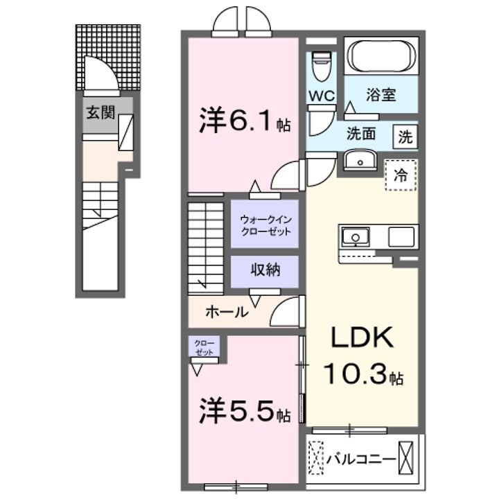 ルミエールⅤ番館の間取り