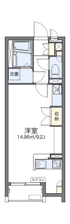 レオネクストクレール メゾン208の間取り