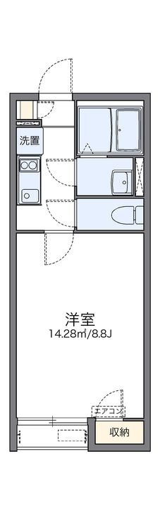 レオネクストゆたか202の間取り