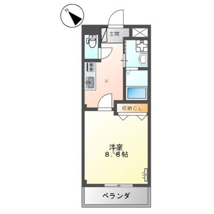 スカイハイム桜Ⅱの間取り