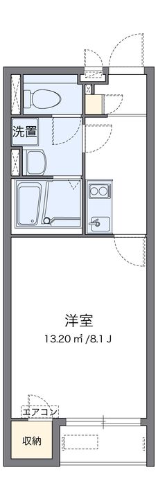 クレイノソレーユ シャルダン103の間取り