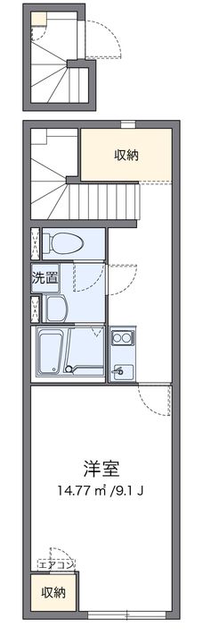 クレイノ久々原205の間取り