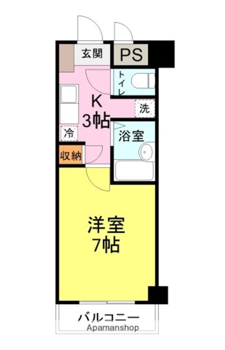 サーブル吉見Ⅰ102の間取り