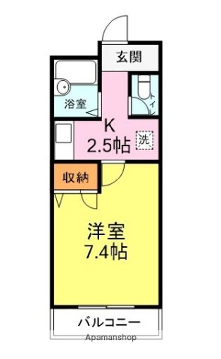 ハイツシーホーク202の間取り