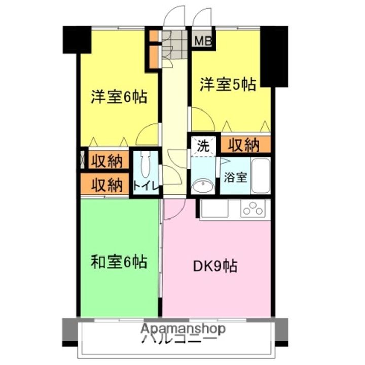 アミティビブレ下関の間取り