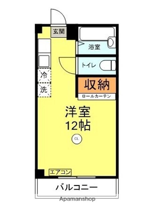 コーポ立野105の間取り