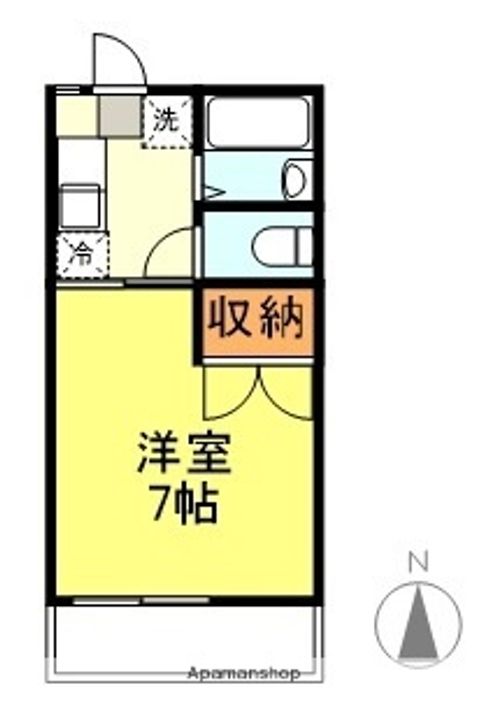 ハイツ渡辺B棟102の間取り
