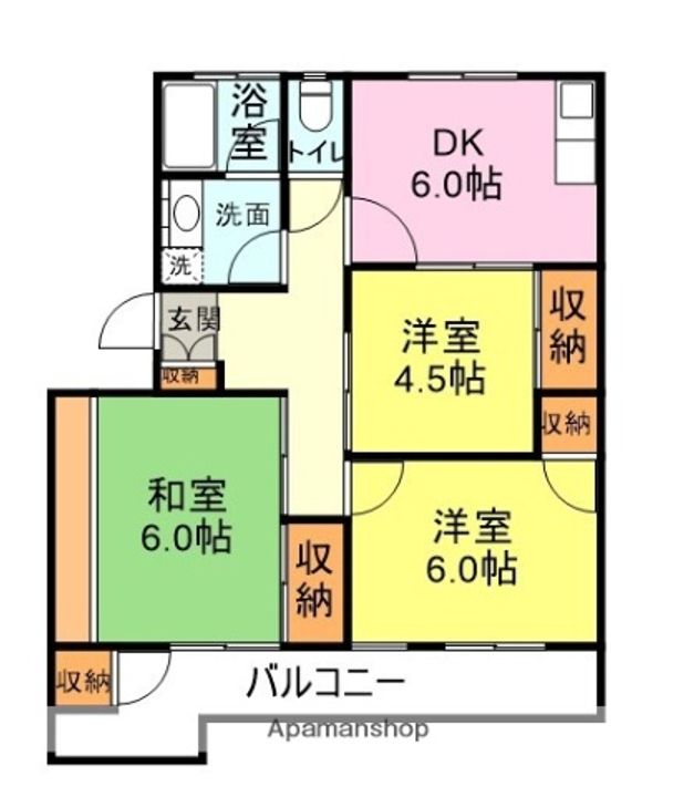 かみのマンション403の間取り