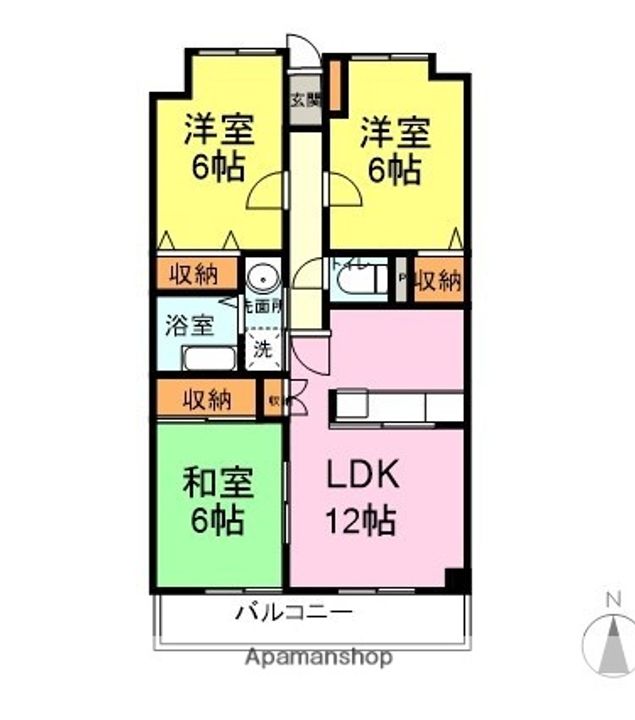 コスモビレッジ安岡403の間取り