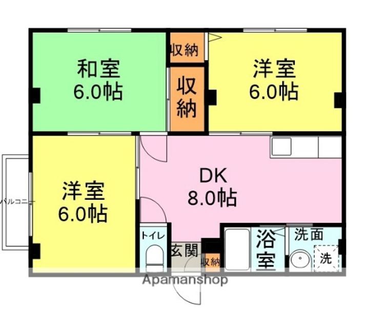サンコーポラス202の間取り