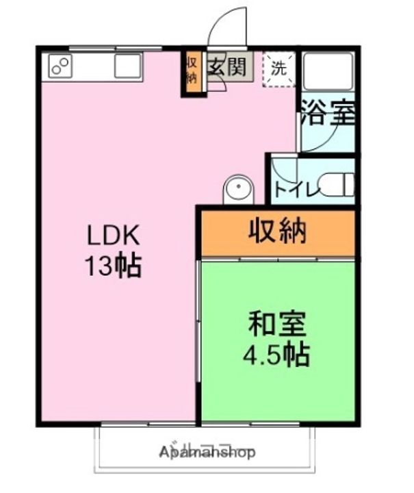 リバーハイツ綾羅木の間取り
