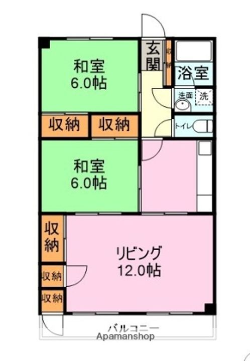 レトゥールビヨン山の田Ⅱの間取り