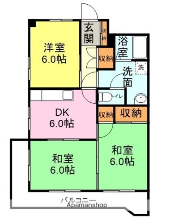 マンションヴィラの間取り