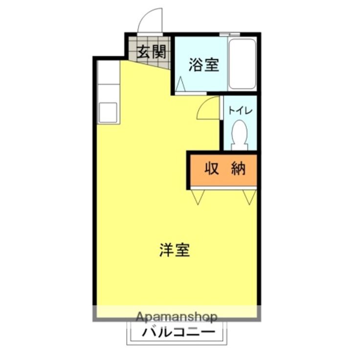 山口県下関市川中豊町7丁目の賃貸アパート201の間取り